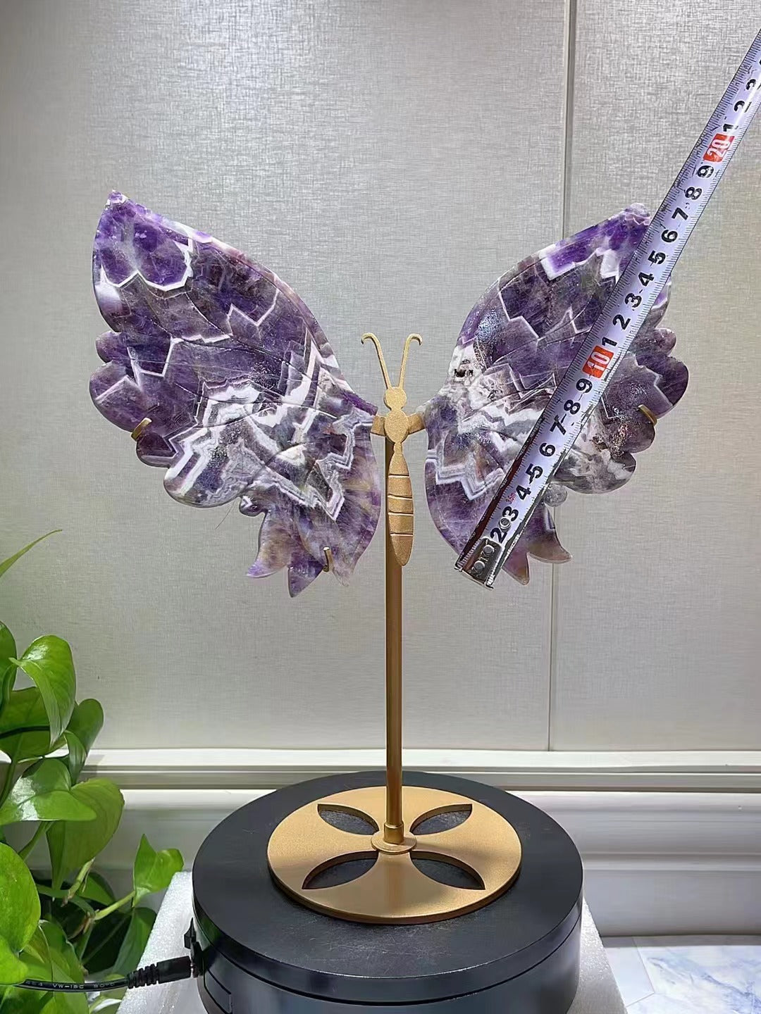 Natural Amethyst Butterfly Wings Carved Crystal,Crystal Healing Butterfly