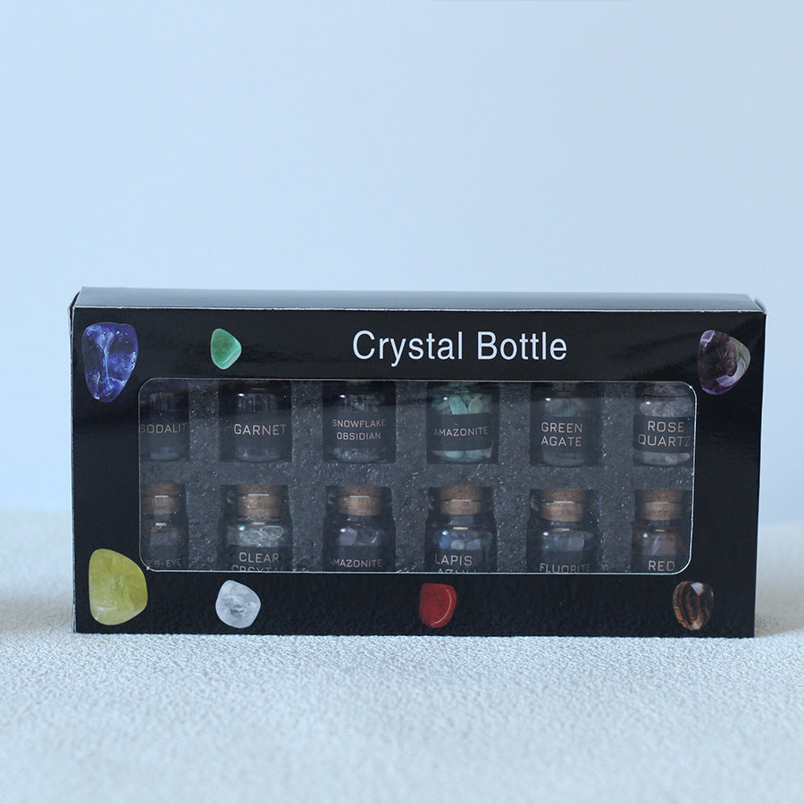 Natural Gemstone Chips Set Box