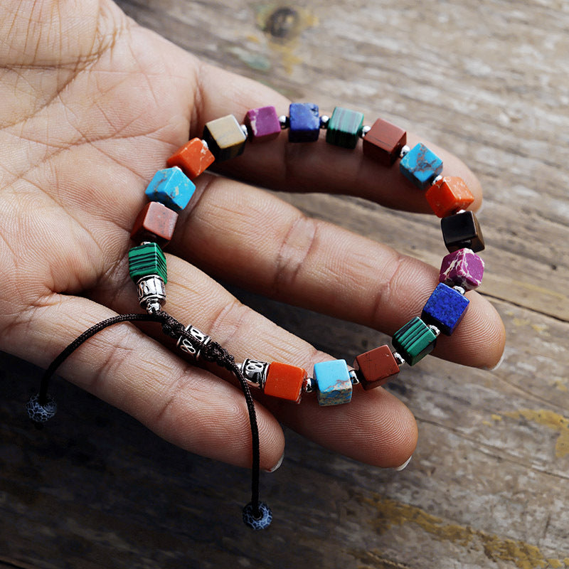 Authentic 7 Chakra Gemstone Bracelet For Energy Alignment