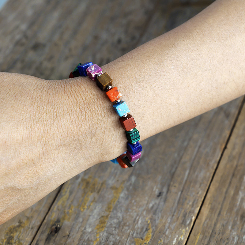 Authentic 7 Chakra Gemstone Bracelet For Energy Alignment