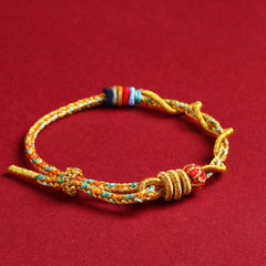 Sunnycrystals Handmade Chinese Snake New Year Lucky Red Strings Bracelet