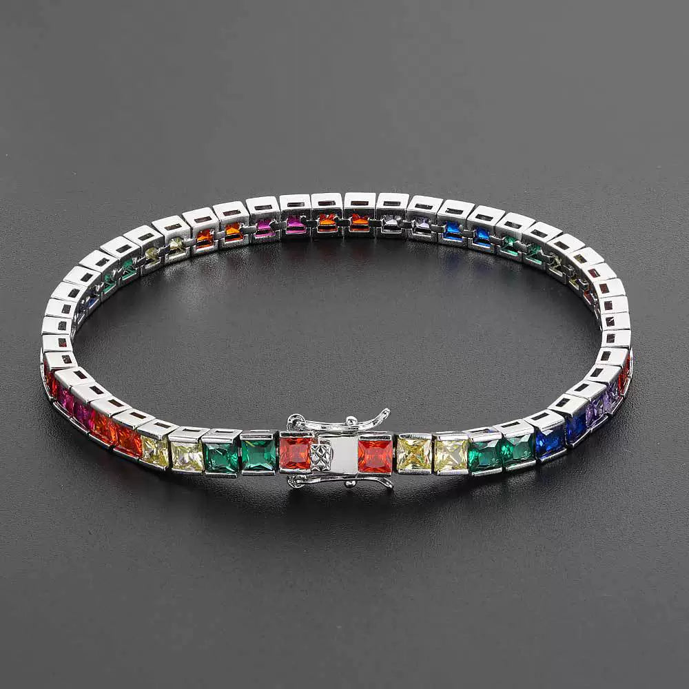 Handmade Multi Color Men's Zircon Bracelet