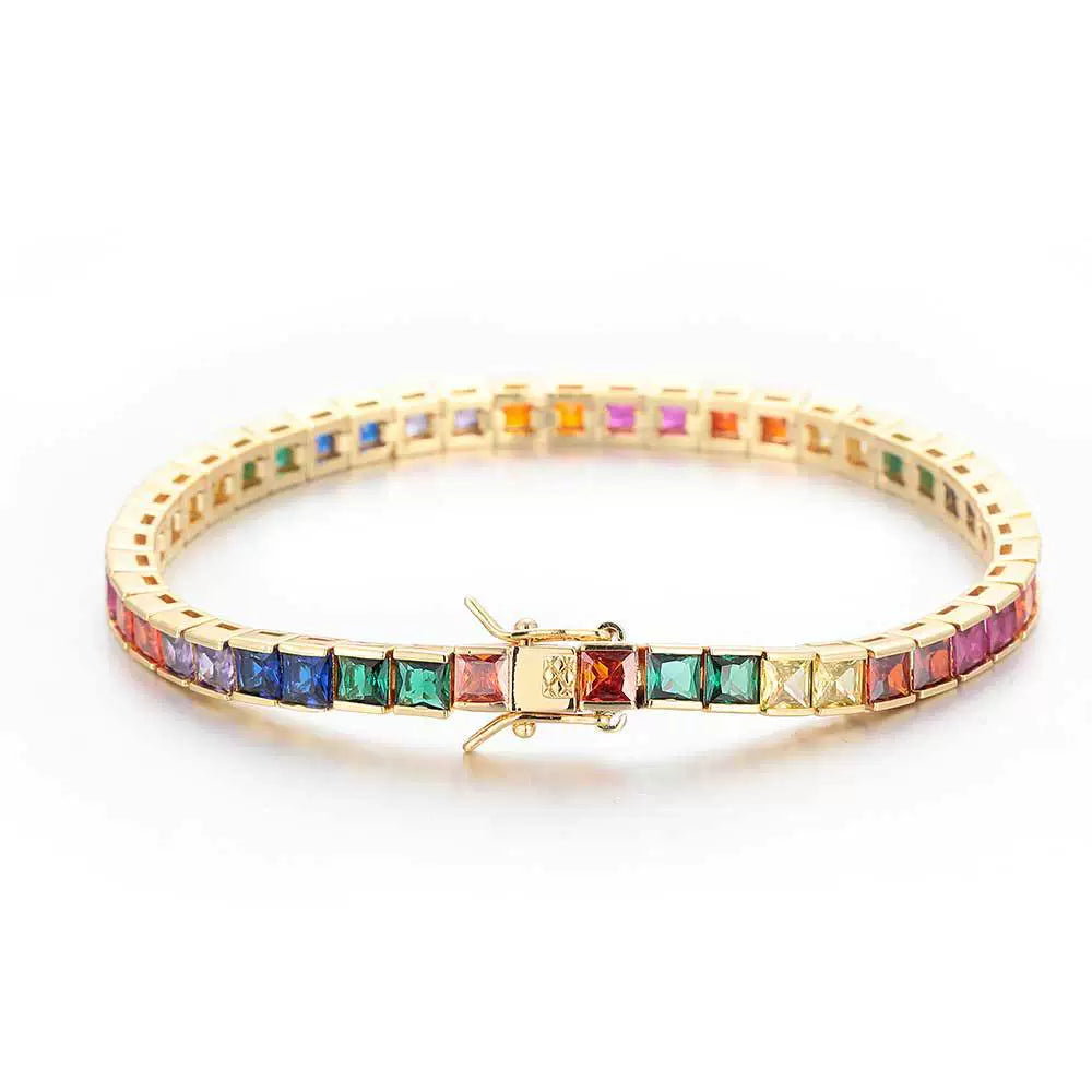 Handmade Multi Color Men's Zircon Bracelet