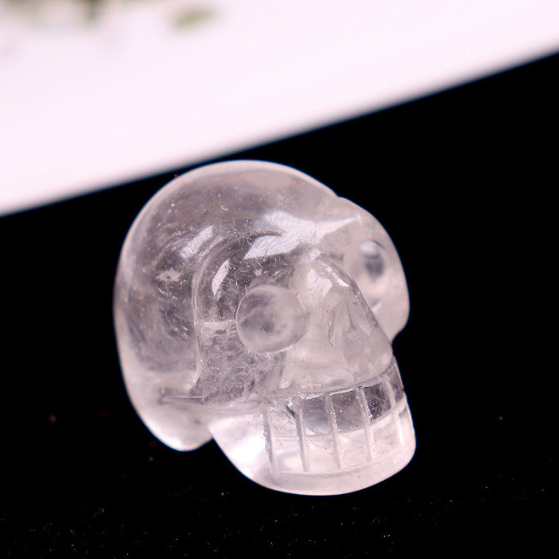 Natural Hand carved Dream amethyst skull,Quartz crystal Reiki healing