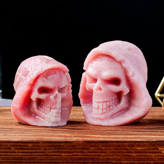 Natural Dream Rose Quartz Carved Skull,Crystal Healing Decor,Skull Collect,Crystal Gifts