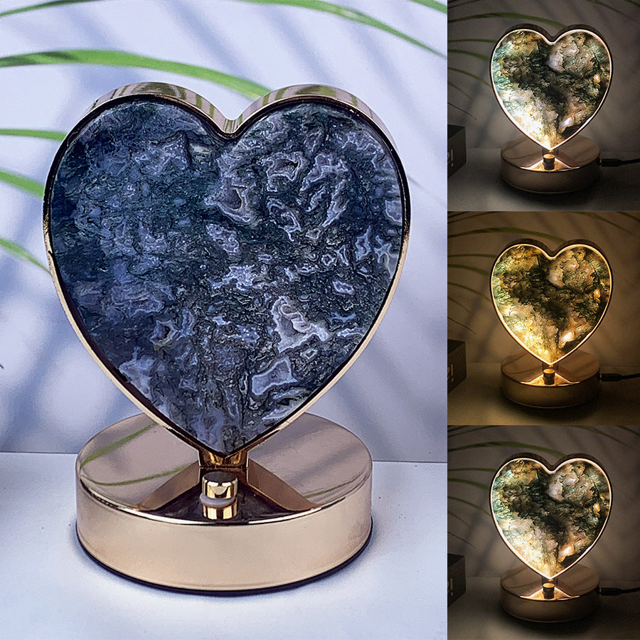 5.5" Creative Carving Crystal heart night light