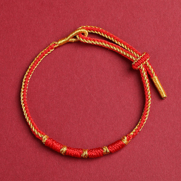 Sunnycrystals Handmade Lucky Red Strings Bracelet