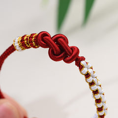 Sunnycrystal Handmade Lucky And Wishful Red String Bracelet